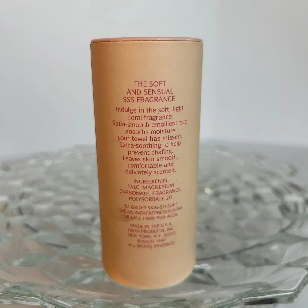Avon Skin So Soft Soft & Sensual Satin Talc Powder‎ Vintage SSS